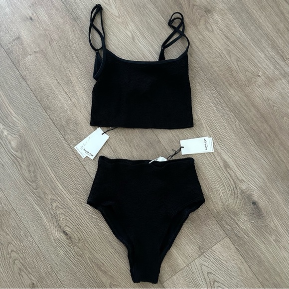 bond-eye Other - NEW Bond Eye Bikini Black Set Palmer Brief Reid Crop